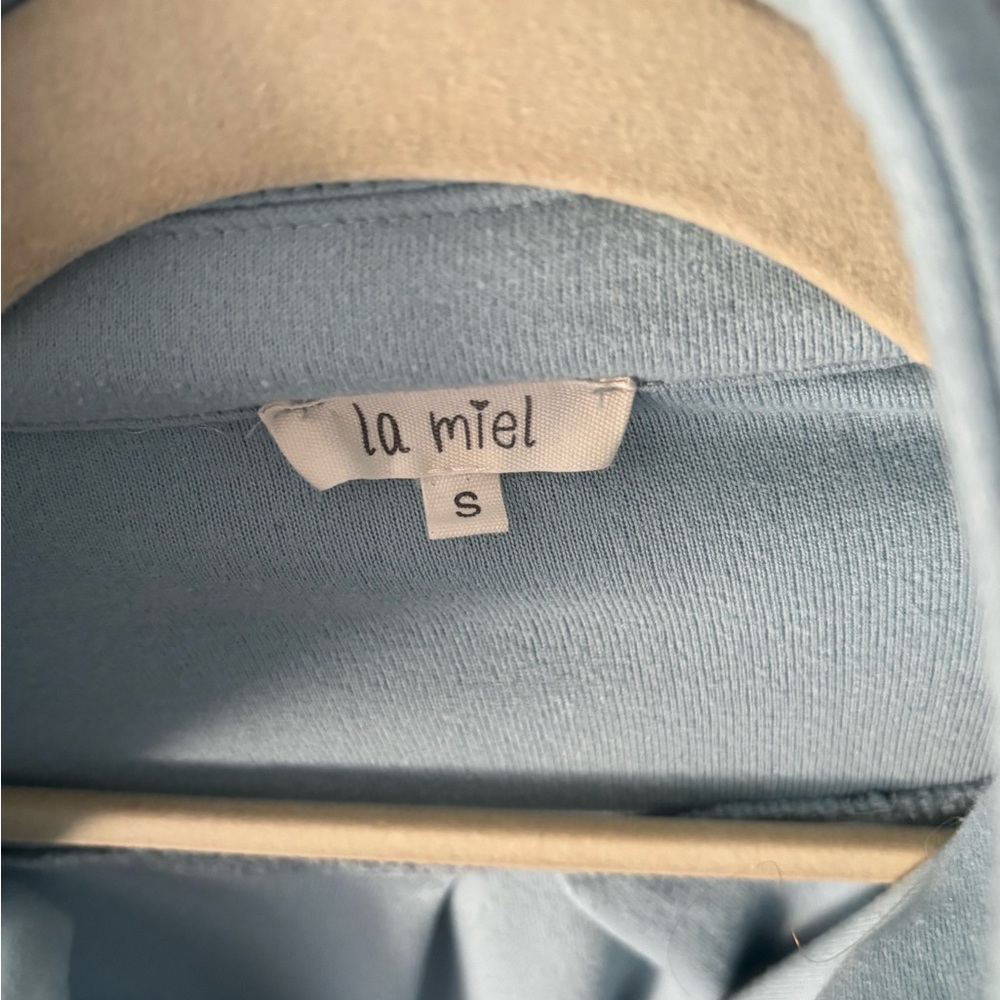 LA MIEL Light Blue Utility Jacket - Picture 3 of 4